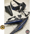 COVERSET BODYSET LAGENDA SRL 115 / 115Z Fi INJECTION BIRU HITAM MATTE ORIGINAL HLY SET