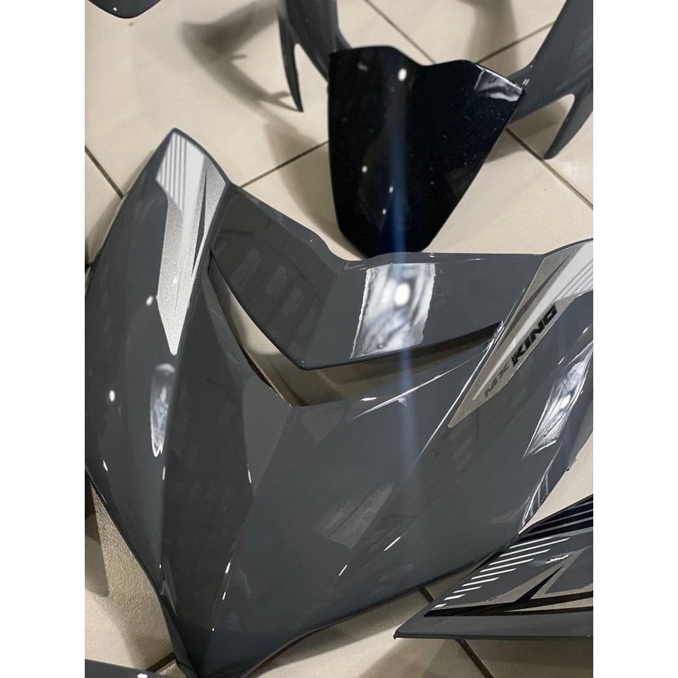 COVER SET Y15ZR V1 V2 MX KING KHAKIS GREY TANAM COVERSET PREMIUM EDITION BODYSET Y15ZR YSUKU NEW ORIGINAL VELOZI