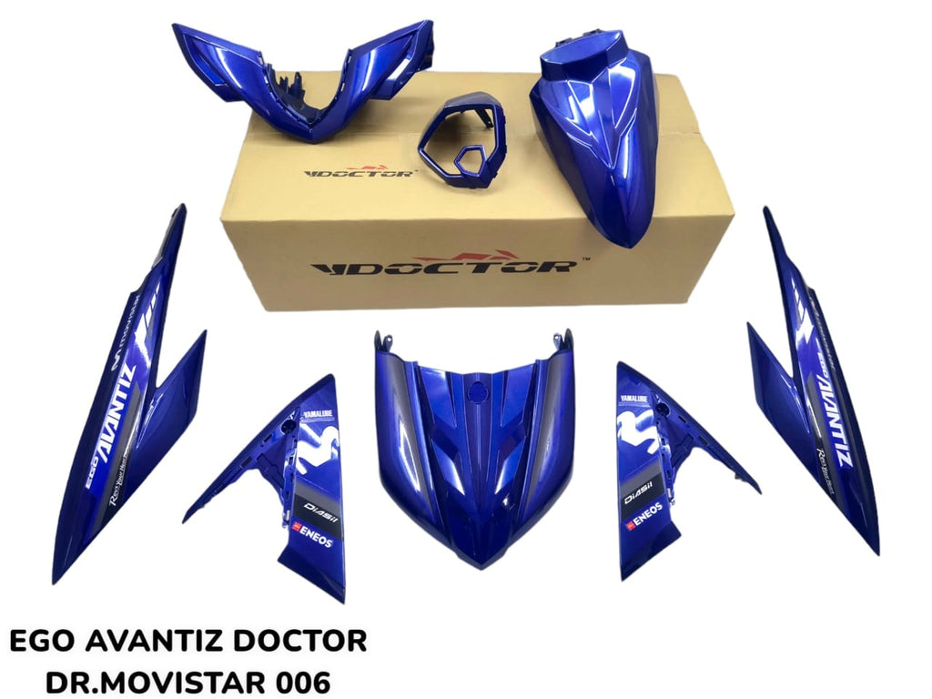 COVERSET BODYSET EGO AVANTIZ YAMAHA STICKER SIAP TANAM DPBMC MOVISTAR M PUTIH 006 DOCTOR FULLSET NEW