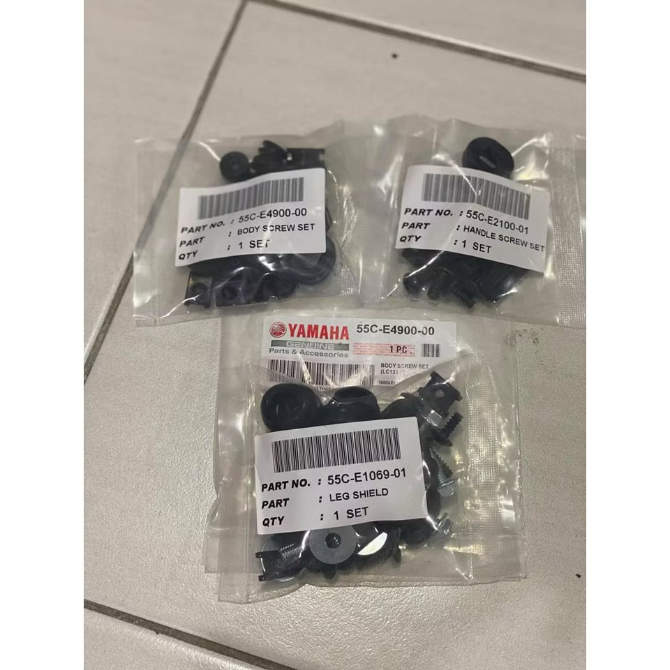 SCREW/SKRU FULLSET LENGKAP Y15ZR LC135 V1 V2 V3 V4 V5 V6 Y125Z / 125ZR ORIGINAL YAMAHA (THAI)