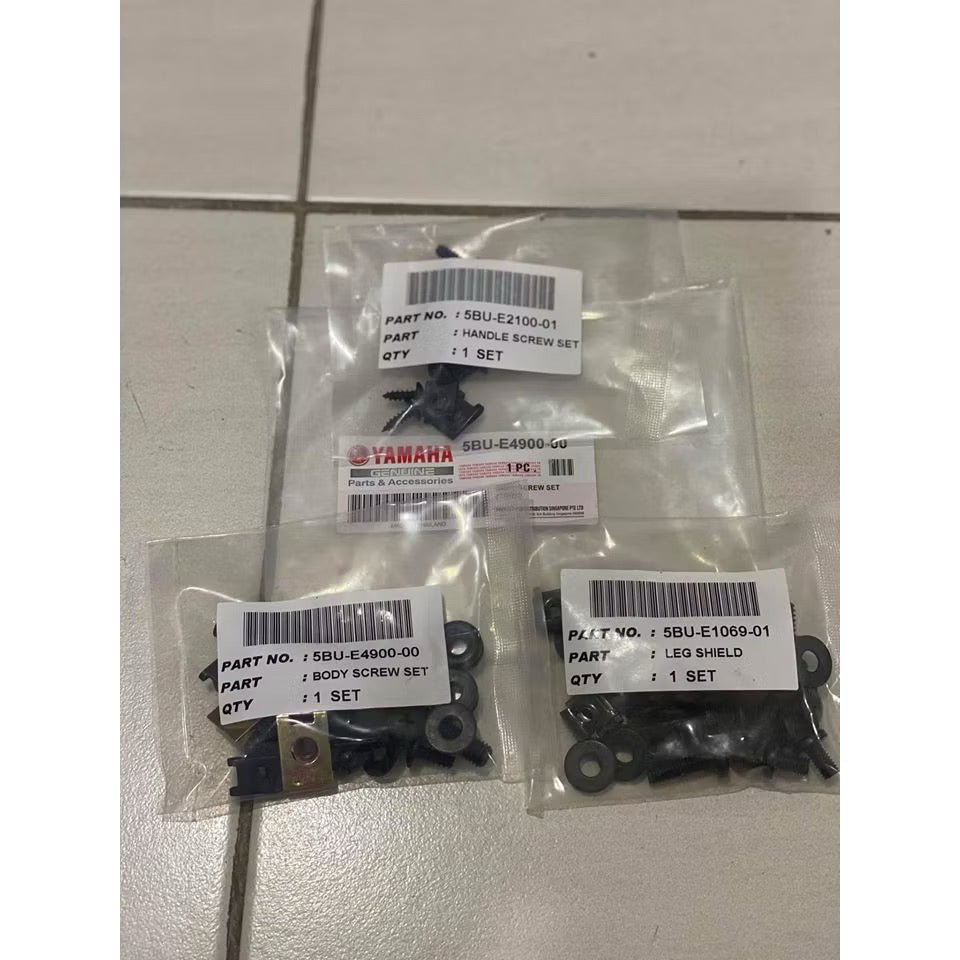 SCREW/SKRU FULLSET LENGKAP Y15ZR LC135 V1 V2 V3 V4 V5 V6 Y125Z / 125ZR ORIGINAL YAMAHA (THAI)
