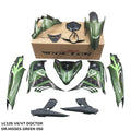 COVERSET YAMAHA ORIGINAL SIAP TANAM LC 135 LC135 V6 V7 MOSS GREEN 050 DOCTOR SIAP TANAM