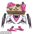 COVERSET YAMAHA ORIGINAL SIAP TANAM LC 135 LC135 V6 V7 PINK PANTHER 055 DOCTOR SIAP TANAM