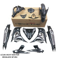 COVERSET YAMAHA ORIGINAL SIAP TANAM LC 135 LC135 V6 V7 SP BLACK HITAM 051 DOCTOR SIAP TANAM