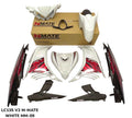 COVERSET BODYSET YAMAHA LC LC135 V2 V6 V7 DR WHITE STRIPE TANAM CODE 005 DOCTOR EDITION OEM MERAH ROBOT