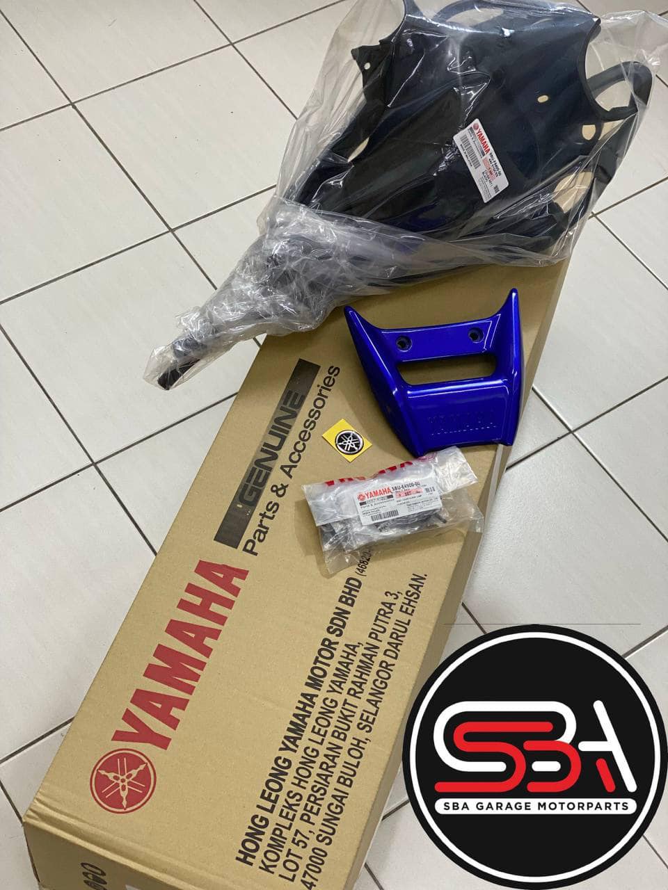 COVERSET BODYSET YAMAHA 125z / 125zr BIRU GP – ORIGINAL HLY HONG LEONG YAMAHA FREE EMBLEM TIMBUL STRIPE SIAP TAMPAL