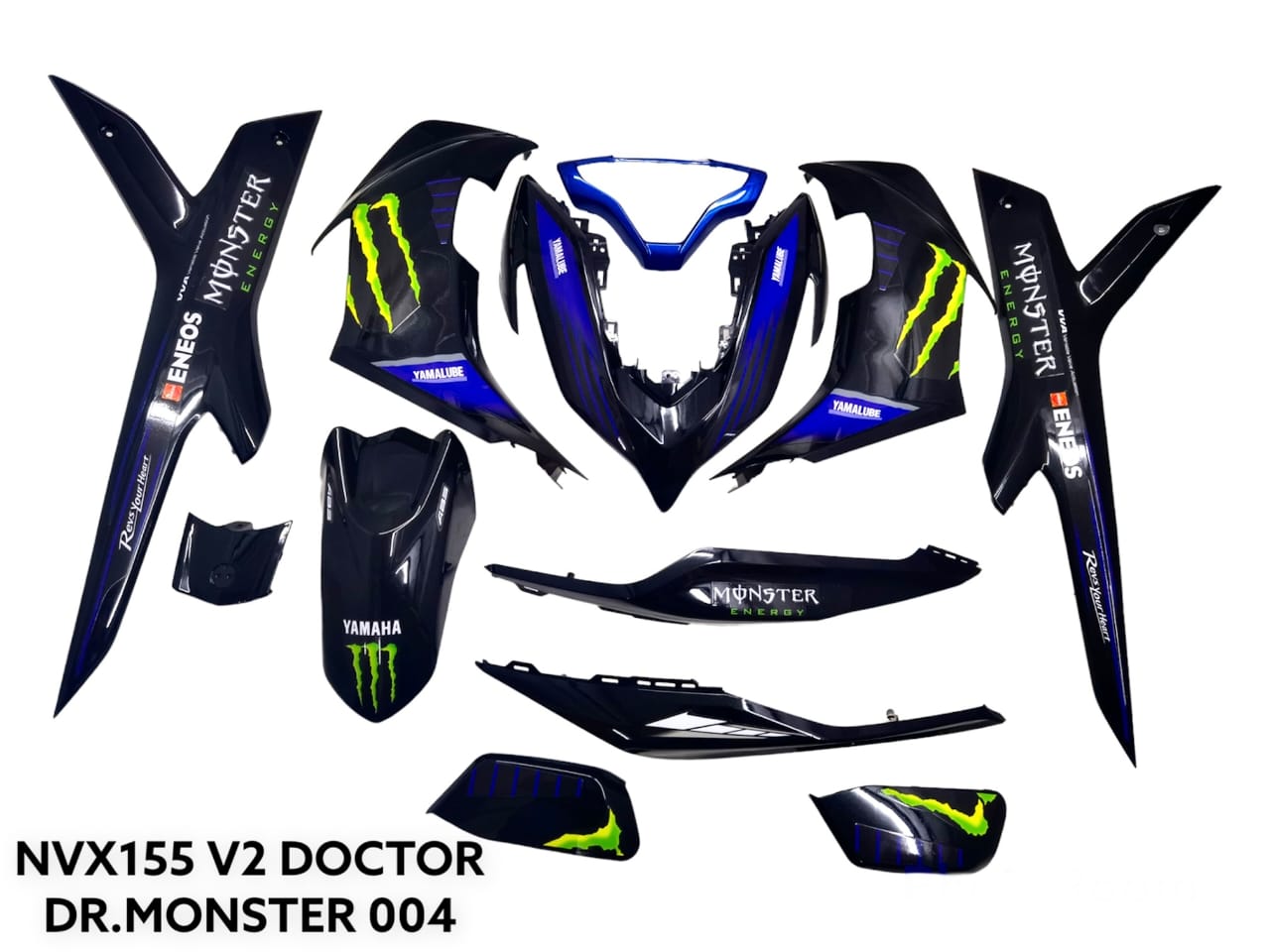 COVERSET BODYSET NVX 155 NVX155 V2 YAMAHA DOCTOR MONSTER 004 ENERGY ENEOS GP 2020 SIAP TANAM EDITION VELOZI