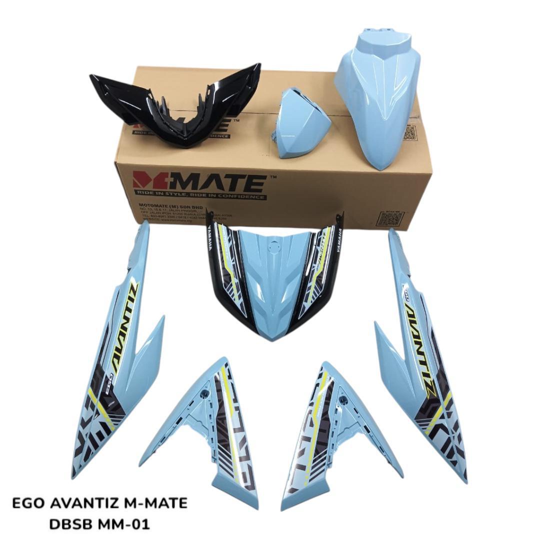COVERSET BODYSET EGO AVANTIZ YAMAHA STICKER SIAP TAMPAL DBSB BABY BLUE MM-01 SUPRIMO VELOZI FULLSET