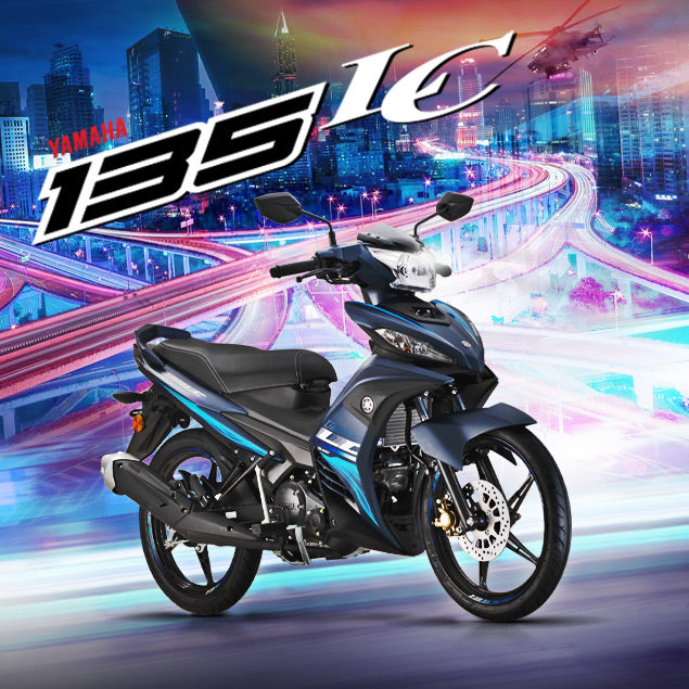 COVERSET BODYSET HLY LC135 V6 SPECIAL EDITION BIRU / MERAH SE COLOUR - ORIGINAL HONG LEONG YAMAHA - STRIPE SIAP TAMPAL