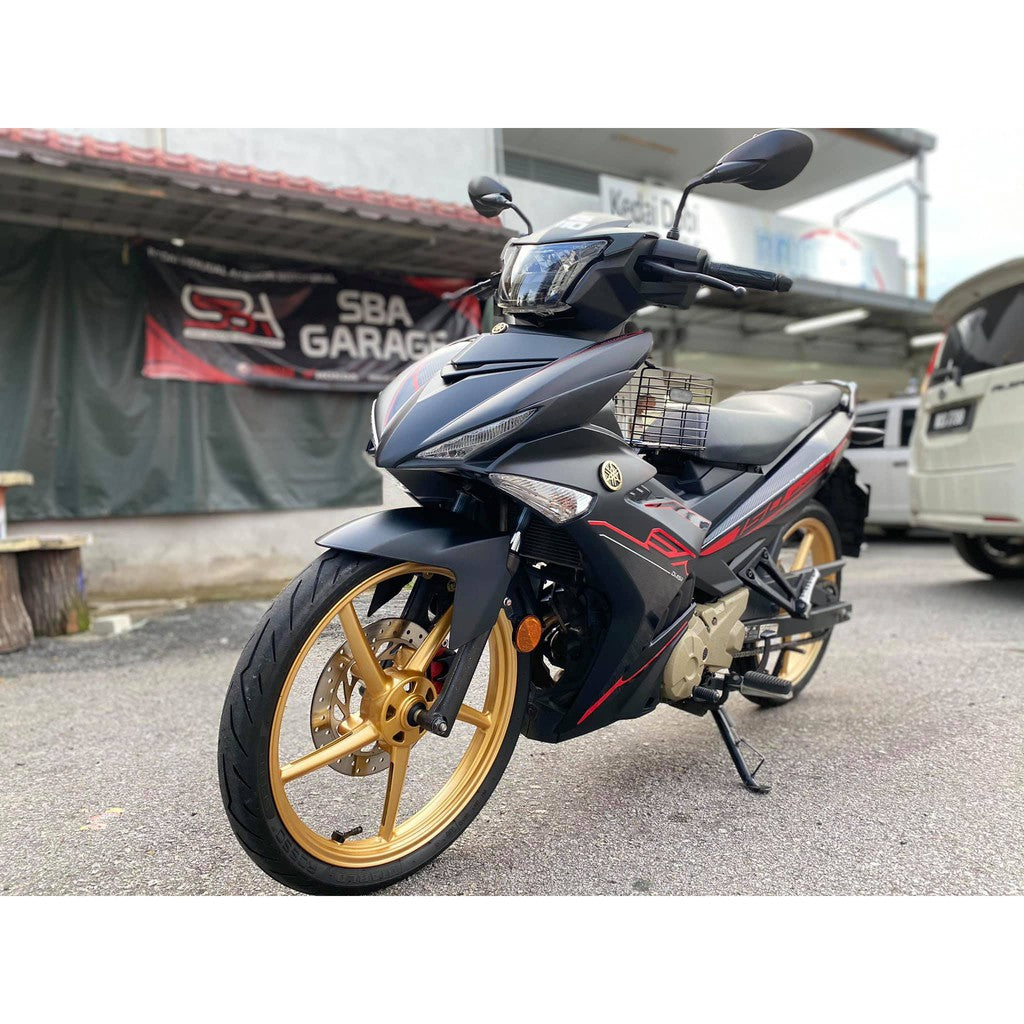 COVER SET Y15ZR V1 V2 RC EXCITER MERAH - BLACK MATT PREMIUM COVERSET BODYSET Y15ZR Y15 YSUKU NEW ORIGINAL VELOZI