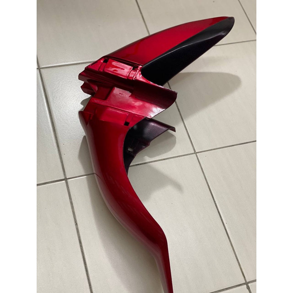 COVERSET YAMAHA LAGENDA SRL 110Z MERAH DRMK MADE IN MALAYSIA SIAP TAMPAL STICKER M SEKI VERSION