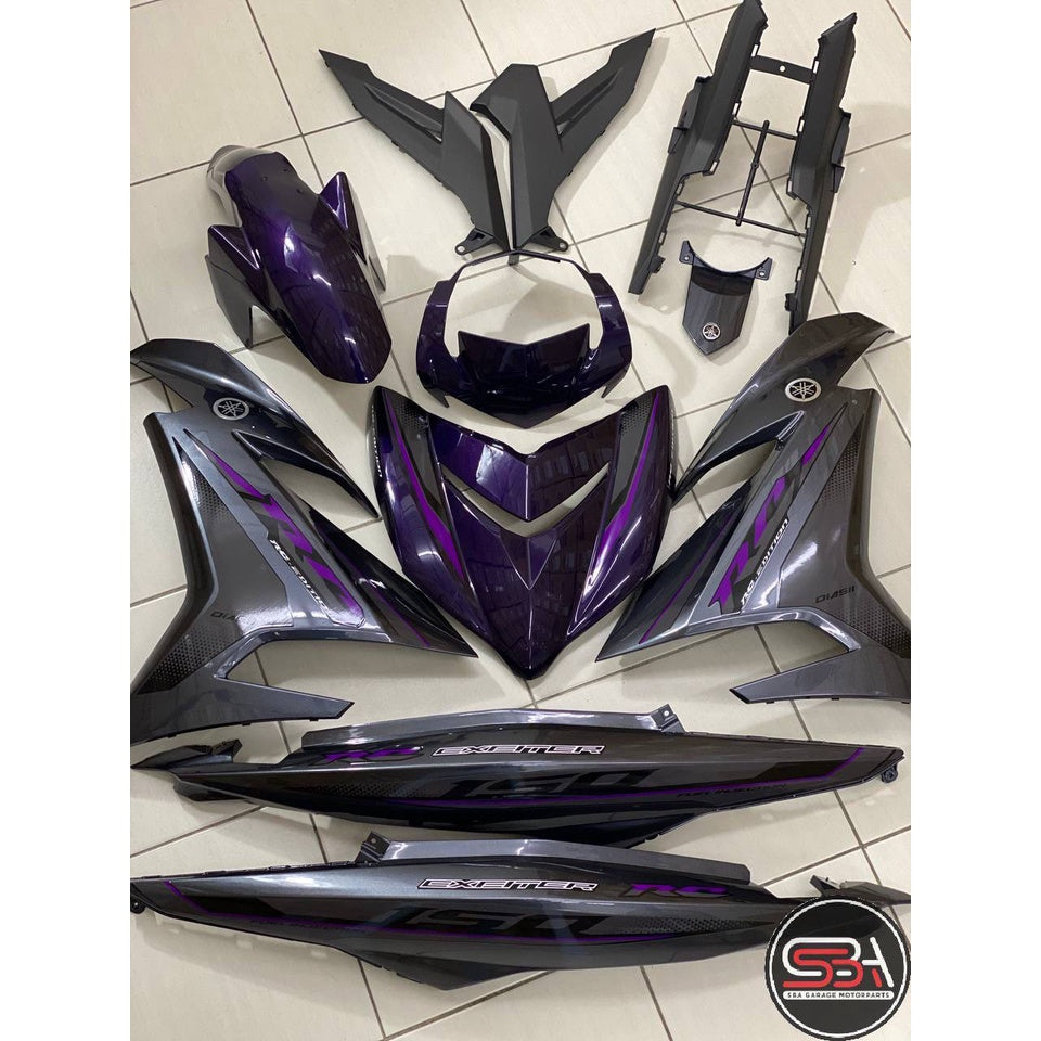 COVERSET YAMAHA Y15 YSUKU Y15ZR V1 V2 PURPLE GREY EXCITER RC SIAP TANAM CLEAR ORIGINAL VELOZI RC-2