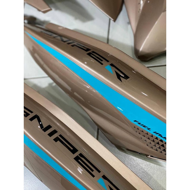 COVERSET Y15ZR V1 V2 SNIPER TITANIUM PEACH MATELIC 2021 Y15ZR Y15 YSUKU  V2 NEW ORIGINAL VELOZI SIAP TANAM