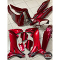 COVERSET YAMAHA LAGENDA SRL 110Z MERAH DRMK MADE IN MALAYSIA SIAP TAMPAL STICKER M SEKI VERSION