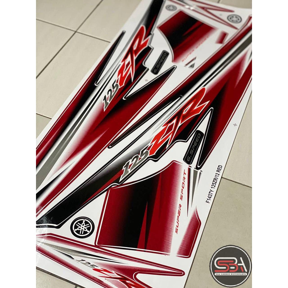 STICKER STRIPE BODY SET / COVERSET 125ZR MORITAKA DRMK SMX ORIGINAL YAMAHA
