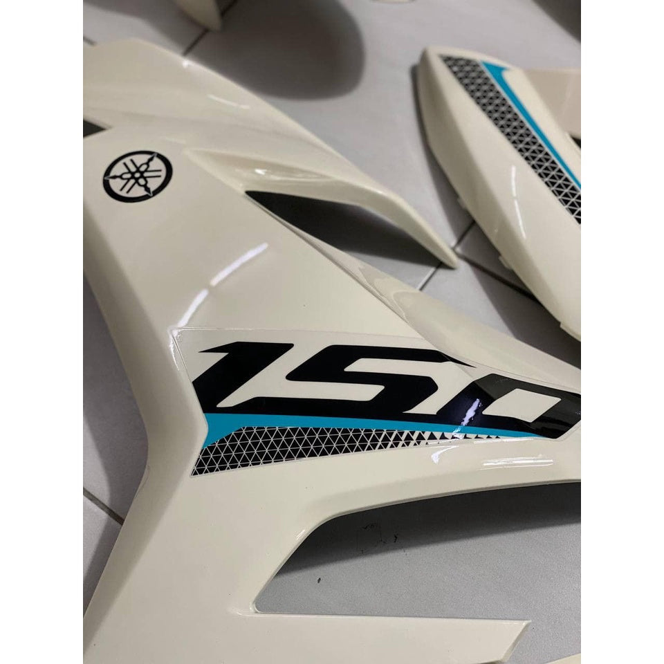 COVERSET Y15ZR V1 V2 SNIPER CREAMY WHITE BLACK 2021 Y15 YSUKU  V2 NEW ORIGINAL VELOZI SIAP TANAM S12