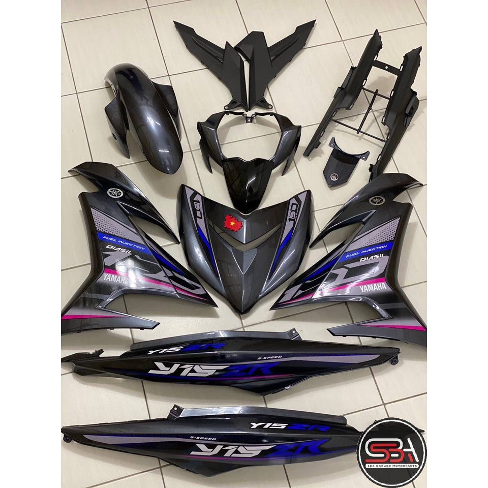 COVERSET YAMAHA Y15 YSUKU Y15ZR V1 V2 VIETNAM VERSION VN3 CRYSTAL GREY TANAM CLEAR ORIGINAL VELOZI