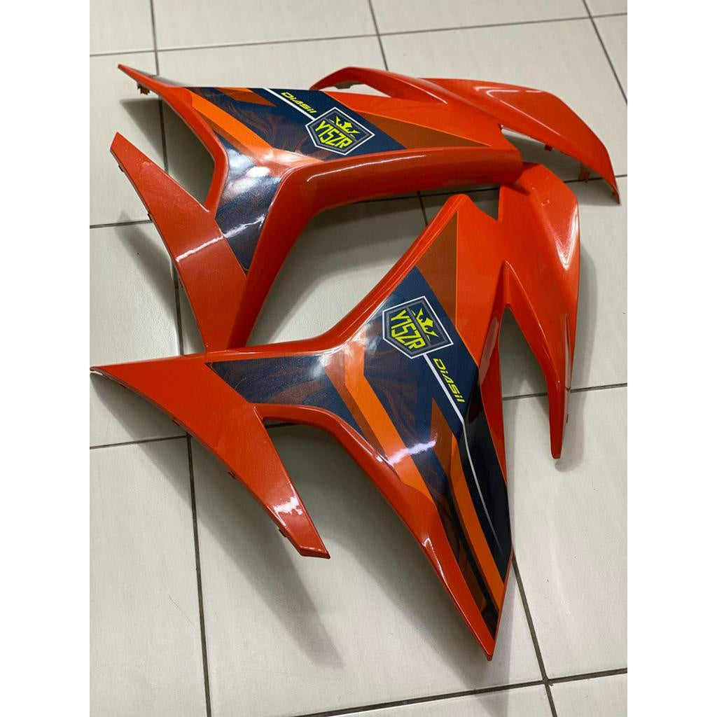 COVERSET BODYSET ORIGINAL DOCTOR TANAM KILAT SET Y15 Y15ZR YSUKU V2 ORANGE VOM 2023 DESIGN STANDARD SIAP TANAM