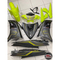 YAMAHA LC LC135 V6 V7 GREY MATT LEMON PATTERN LINE 2022 - COVERSET BODYSET SIAP TANAM VELOZI WITH COVER METER SD16