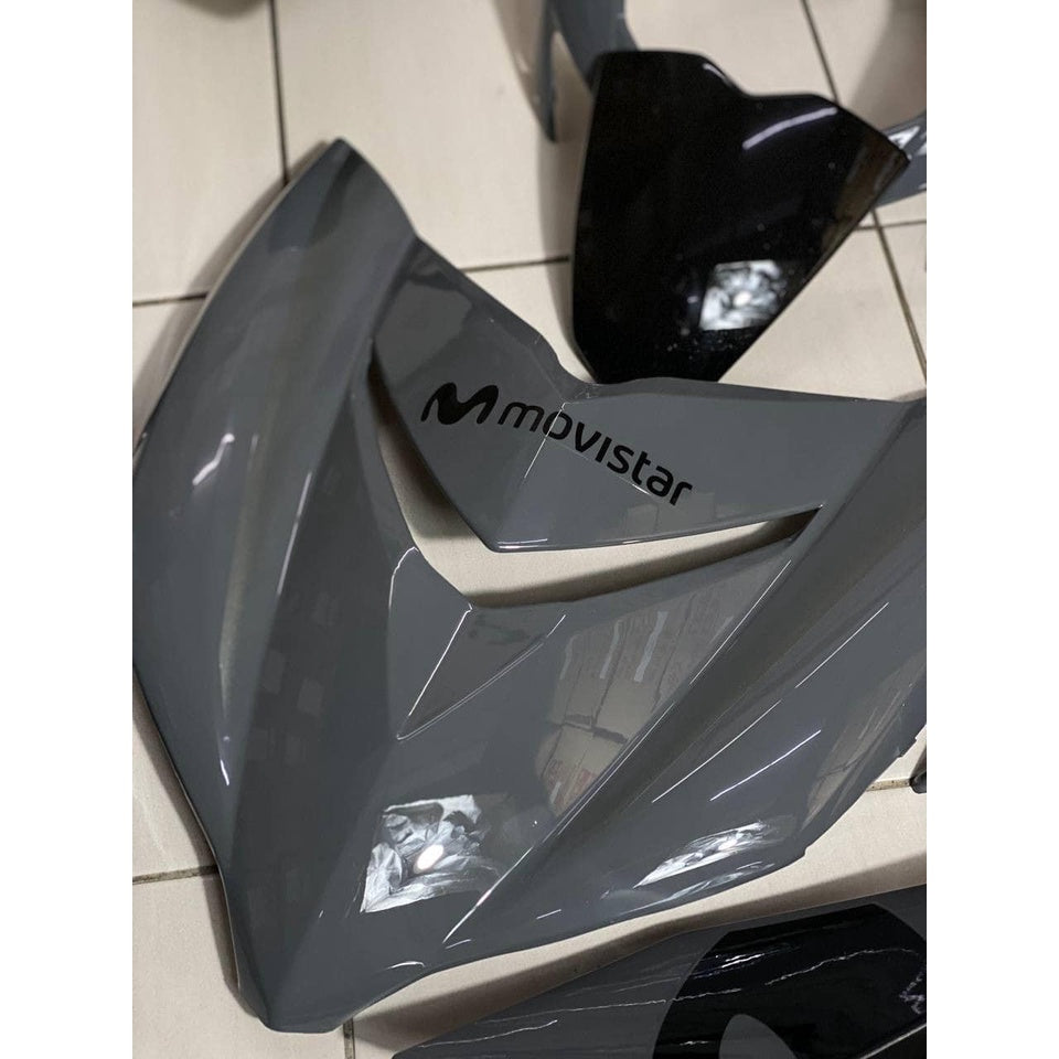 COVER SET MOVISTAR M HITAM KHAKIS GREY TANAM COVERSET PREMIUM EDITION BODYSET Y15ZR Y15 YSUKU V1 V2 NEW ORIGINAL VELOZI