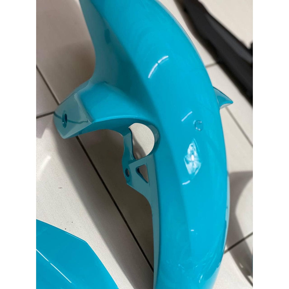 COVER SET Y15ZR V1 V2 MX KING SKY BLUE 2021 SIAP TANAM COVERSET PREMIUM EDITION BODYSET Y15ZR YSUKU NEW ORIGINAL VELOZI