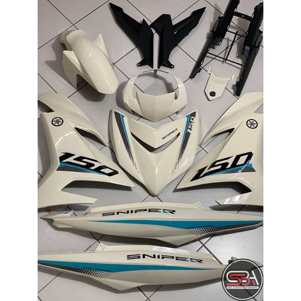 COVERSET Y15ZR V1 V2 SNIPER CREAMY WHITE BLACK 2021 Y15 YSUKU  V2 NEW ORIGINAL VELOZI SIAP TANAM S12