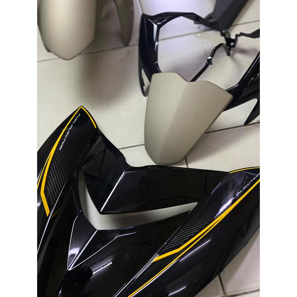 COVERSET BODYSET YAMAHA Y Y15 Y15ZR V2 DARK GREY EXCITER RC YELLOW 2020 – SET ORIGIAL HONG LEONG YAMAHA