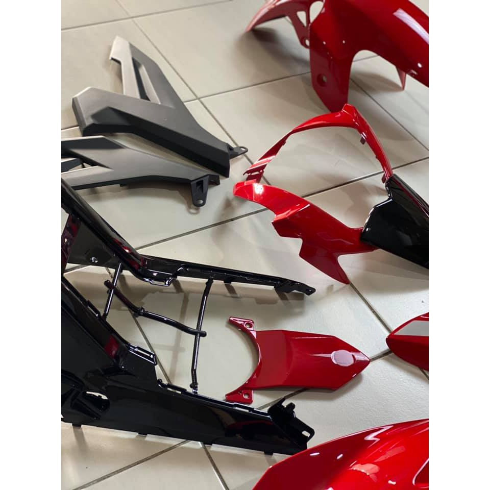 COVER SET Y15ZR V2 SNIPER RED SUN MATELIC COVERSET PREMIUM EDITION BODYSET Y15ZR Y15 YSUKU  V2 NEW ORIGINAL VELOZI S3