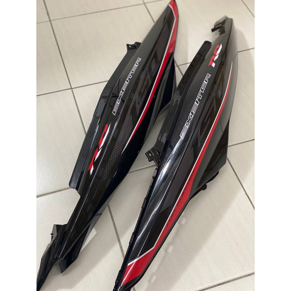 COVERSET BODY Y15 Y15ZR V1 V2 YAMAHA EXCITER RC HITAM 1ST EDITION SIAP TANAM ORIGINAL VELOZI MATELIC BLACK RC-1