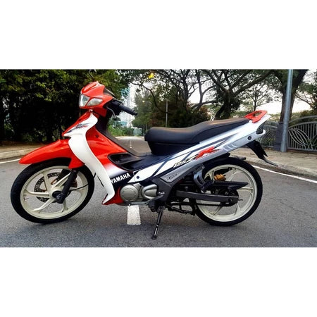 COVERSET ORIGINAL HLY – YAMAHA 125z 125zr BIRU MERAH PURPLE PETIR STICKER SIAP TAMPAL PERCUMA EMBLEM TIMBUL – HONG LEONG YAMAHA