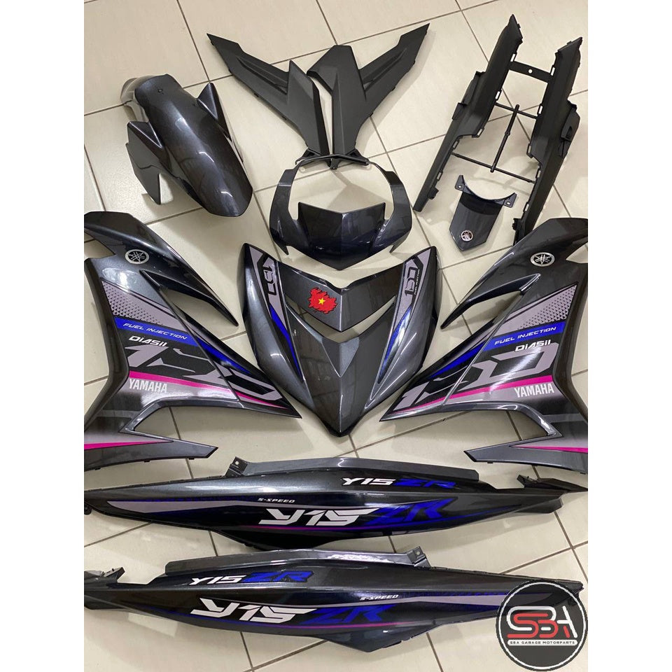 COVERSET YAMAHA Y15 YSUKU Y15ZR V1 V2 VIETNAM VERSION VN3 CRYSTAL GREY TANAM CLEAR ORIGINAL VELOZI
