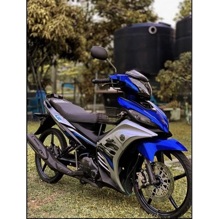 COVERSET YAMAHA ORIGINAL SIAP TAMPAL LC135 LC V7 BIRU SILVER ORIGINAL HONG LEONG 100% HLY / VELOZI TAMPAL KILANG