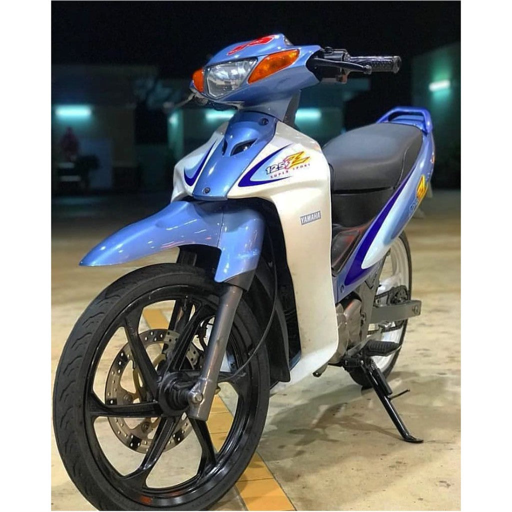 STICKER STRIPE BODY SET / COVERSET 125Z MORITAKA BIRU LAUT SABIT ORIGINAL YAMAHA HLY