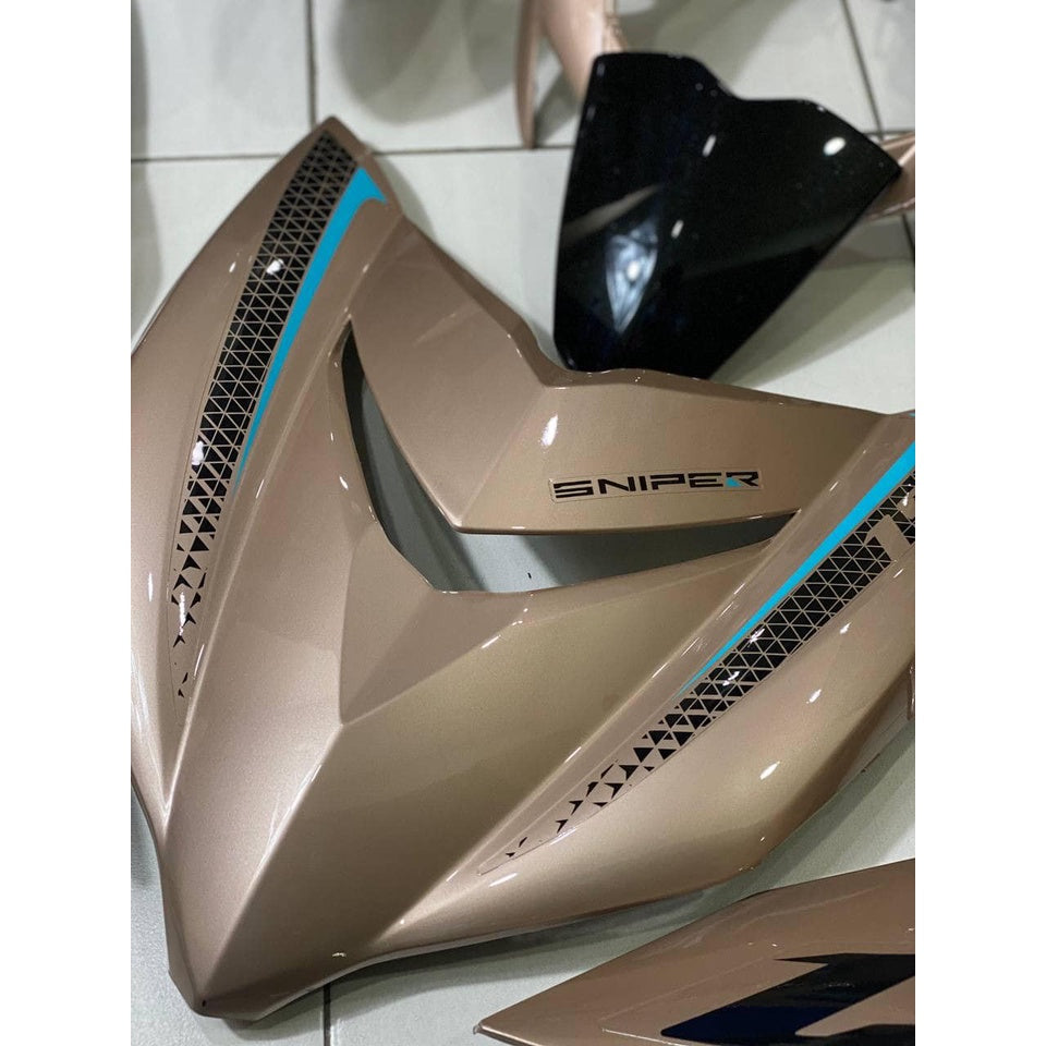 COVERSET Y15ZR V1 V2 SNIPER TITANIUM PEACH MATELIC 2021 Y15ZR Y15 YSUKU  V2 NEW ORIGINAL VELOZI SIAP TANAM