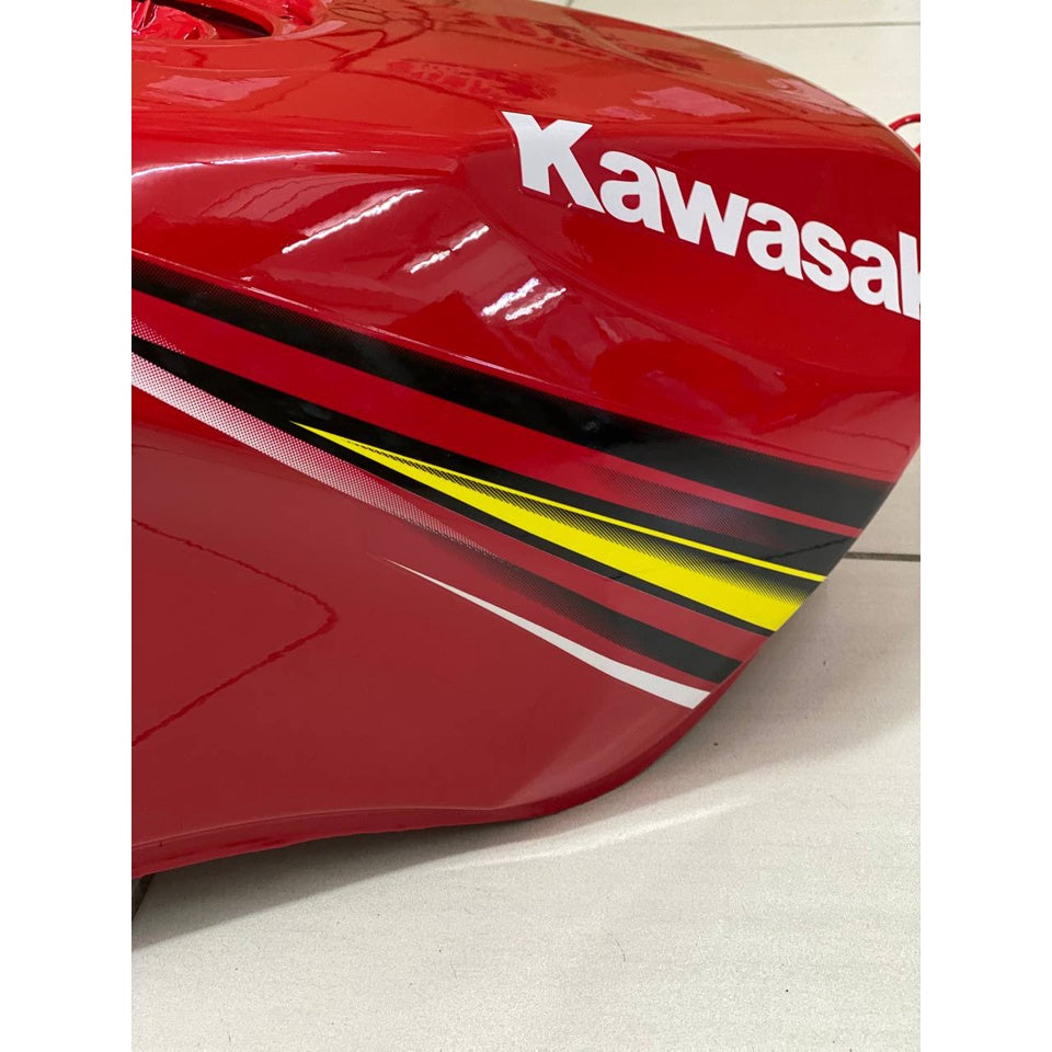 KAWASAKI NINJA DOUBLE R 150 RR BODY COVERSET STICKER TANAM RED MERAH SEKALI TANK ( 2 KOTAK BESAR ) OEM SET
