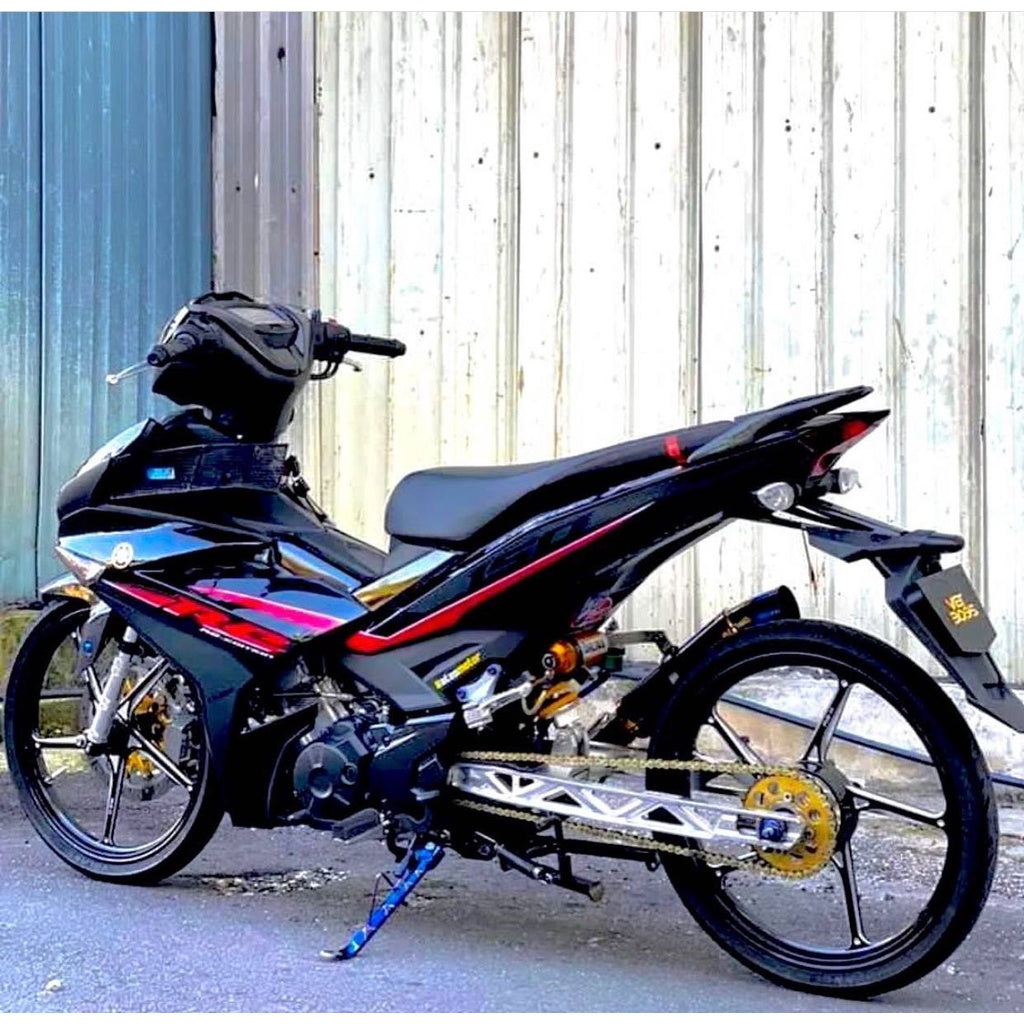 COVERSET BODY Y15 Y15ZR V1 V2 YAMAHA EXCITER RC HITAM 1ST EDITION SIAP TANAM ORIGINAL VELOZI MATELIC BLACK RC-1