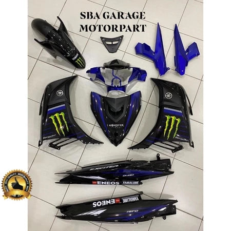 COVERSET LC LC135 V4 V5 V6 EXCITER MONSTER LIMITED STRIPE TANAM 2K CLEAR FREE EMBLEM 020 DOCTOR / VELOZI
