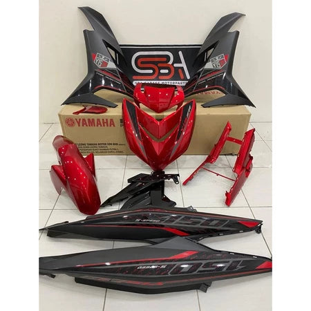 COVERSET BODYSET YAMAHA Y Y15 Y15ZR YSUKU V1 100% ORIGINAL HLY / EQUIPMENT MANUFACTRURER OEM SIAP TAMPAL STRIPE VELOZI