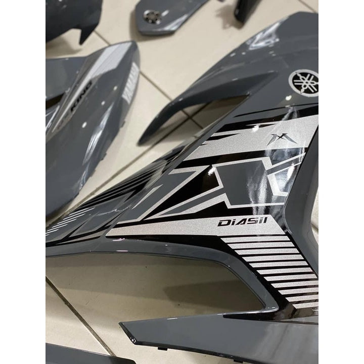 COVER SET Y15ZR V1 V2 MX KING KHAKIS GREY TANAM COVERSET PREMIUM EDITION BODYSET Y15ZR YSUKU NEW ORIGINAL VELOZI