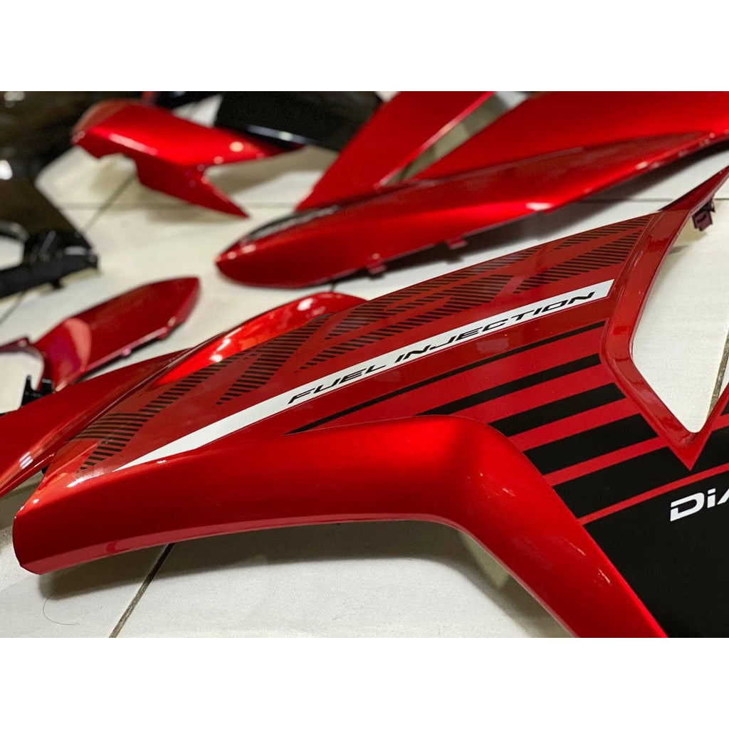 COVER SET Y15ZR V1 V2 RED SUN MERAH FIRST EDITION COVERSET BODYSET Y15ZR Y15 YSUKU VELOZI SIAP TAMPAL
