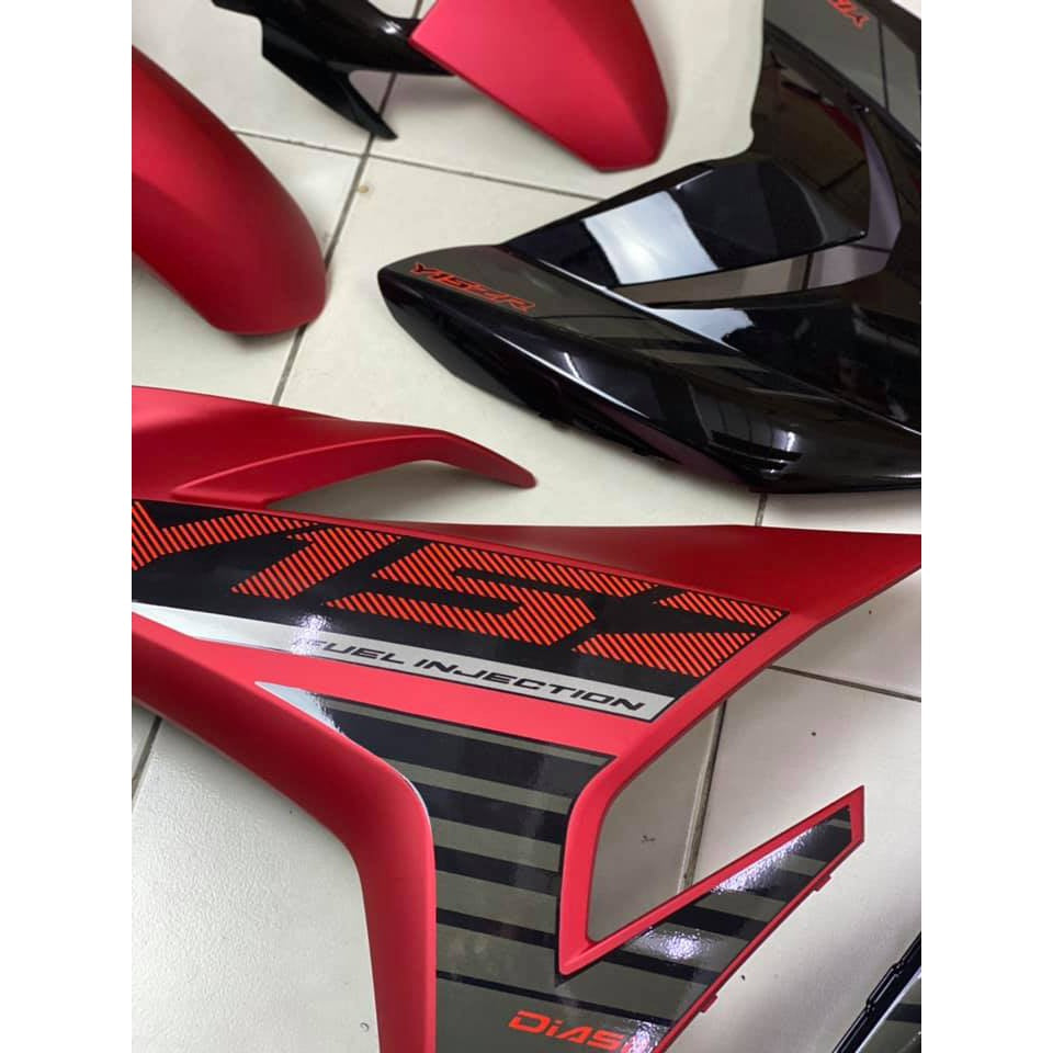 COVER SET BODYSET YAMAHA Y Y15 Y15ZR V2 BLAZING RED FIRST EDITION 2020 - SET ORIGINAL HONG LEONG YAMAHA