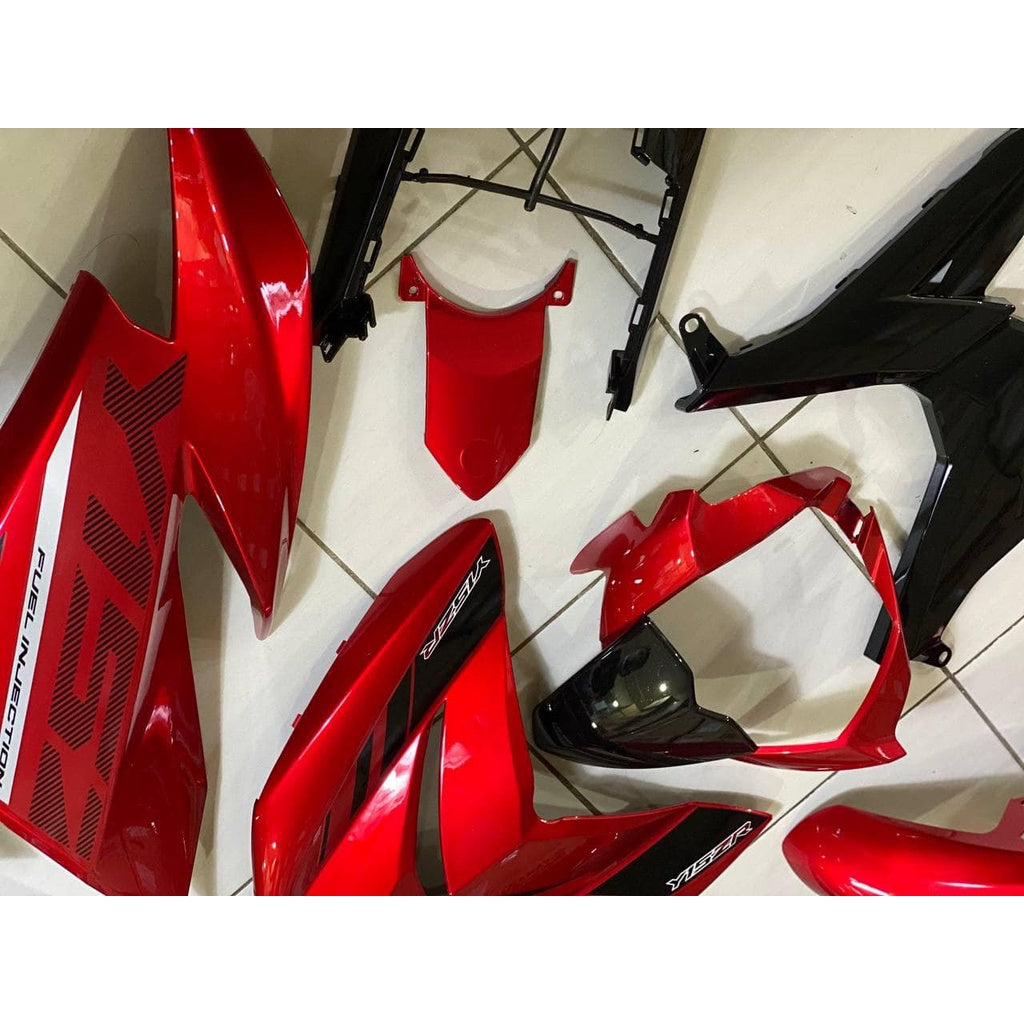 COVER SET Y15ZR V1 V2 RED SUN MERAH FIRST EDITION COVERSET BODYSET Y15ZR Y15 YSUKU VELOZI SIAP TAMPAL