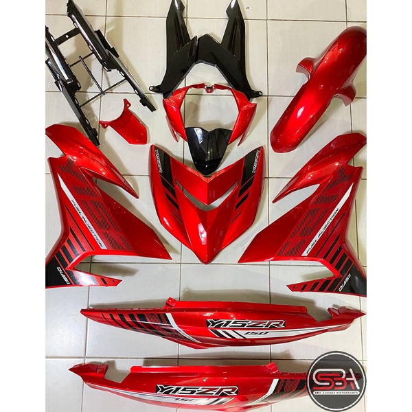 COVER SET Y15ZR V1 V2 RED SUN MERAH FIRST EDITION COVERSET BODYSET Y15ZR Y15 YSUKU VELOZI SIAP TAMPAL