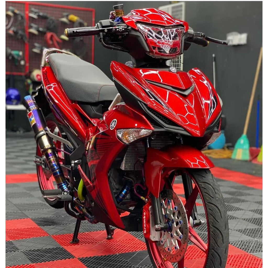 COVER SET Y15ZR V1 V2 EXCITER THAI 2021 RM7 MERAH TANAM PREMIUM EDITION BODYSET Y15ZR Y15 YSUKU NEW ORIGINAL VELOZI