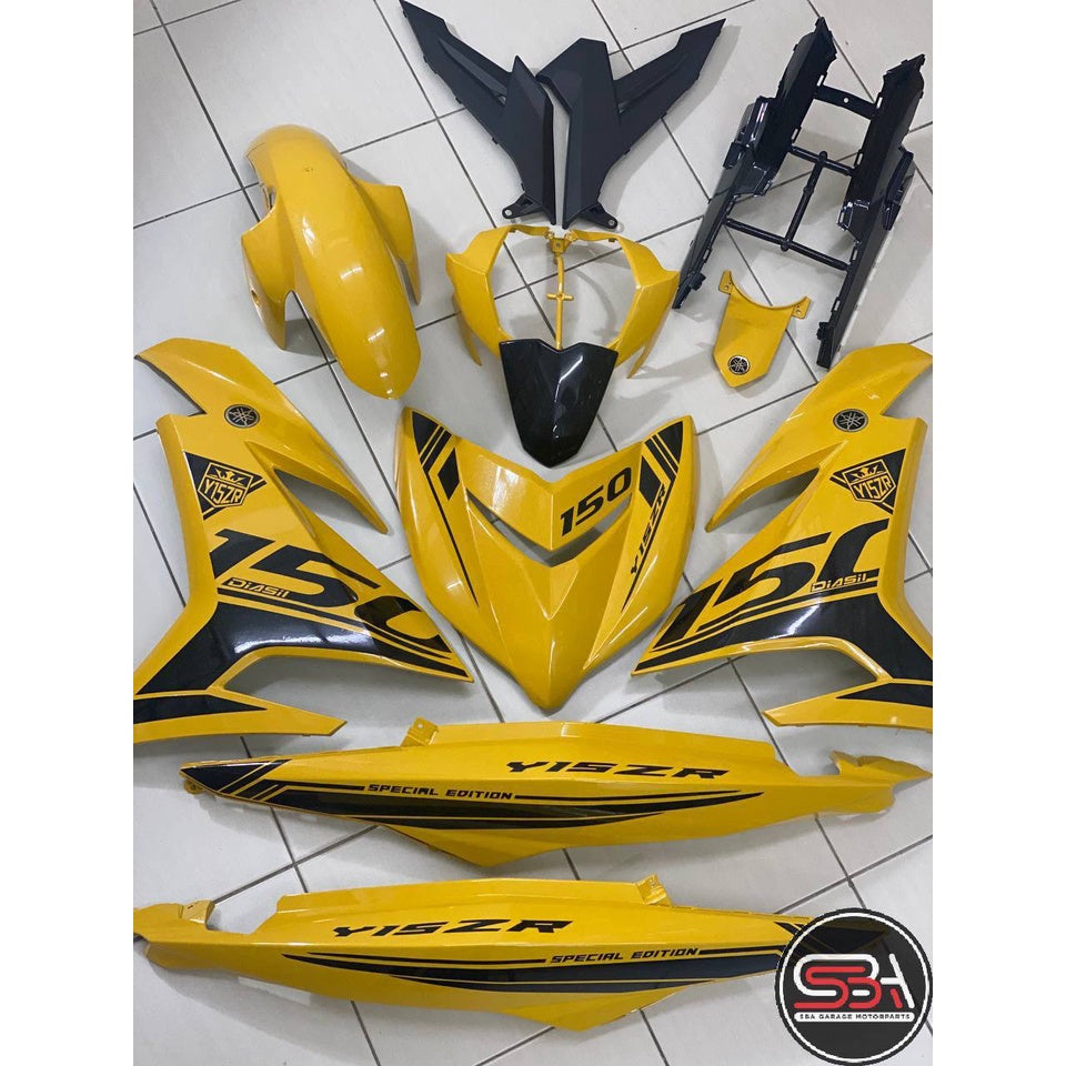 YAMAHA BODYSET Y15 YSUKU Y15ZR V1 V2 YELLOW KUNING 2022 TANAM CLEAR - ORIGINAL EQUIPMENT MANUFACTURED OEM COVERSET