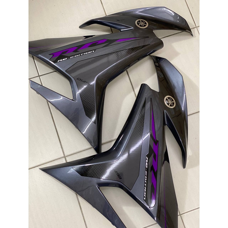 COVERSET YAMAHA Y15 YSUKU Y15ZR V1 V2 PURPLE GREY EXCITER RC SIAP TANAM CLEAR ORIGINAL VELOZI RC-2