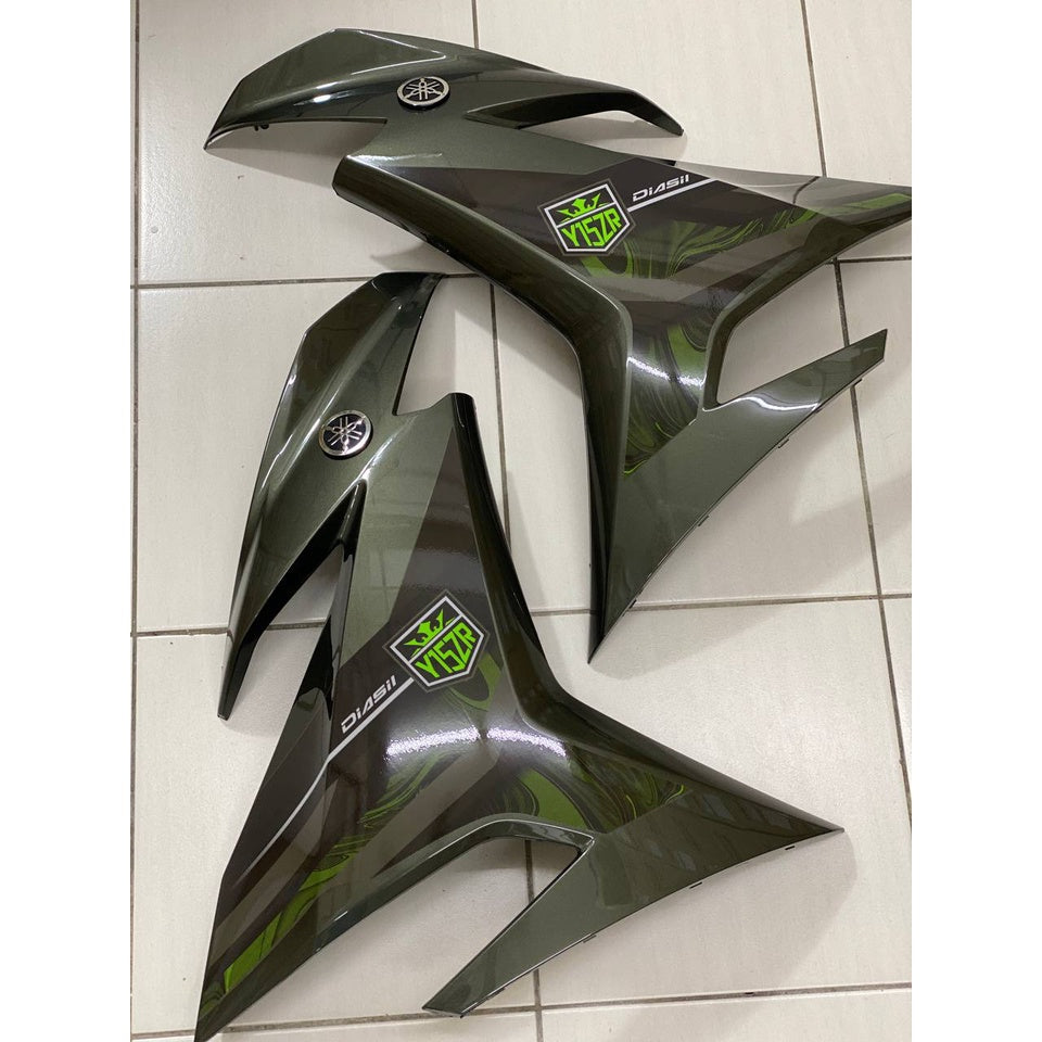COVERSET YAMAHA V DOCTOR EDITION Y15 YSUKU Y15ZR V1 V2 ARMY GREEN HIJAU LUMUT STANDARD TANAM GRAYISH CLEAR BODYSET