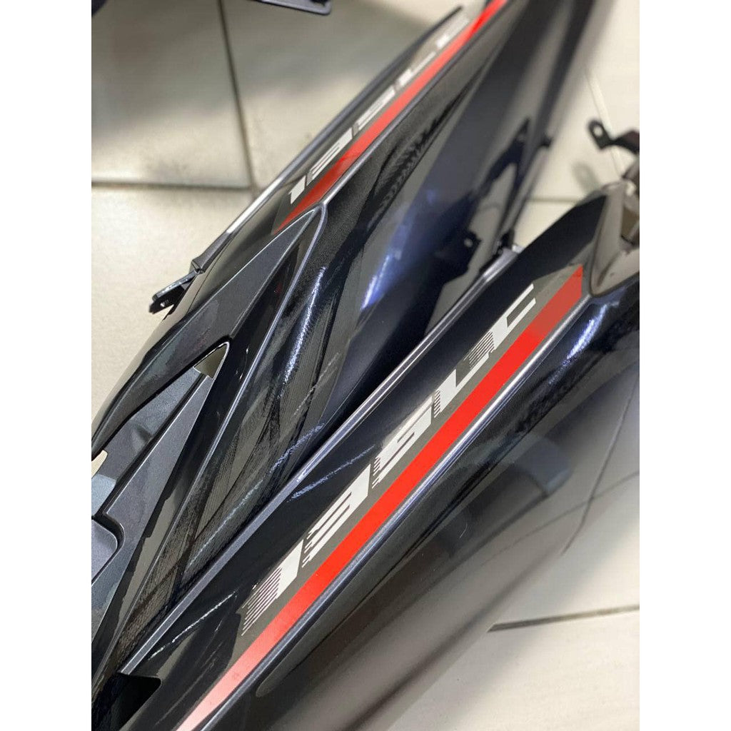 COVERSET YAMAHA ORIGINAL SIAP TAMPAL LC V6 GREY MERAH SE LIMITED EDITION – FREE EMBLEM TIMBUL ORIGINAL  HONG LEONG 100%