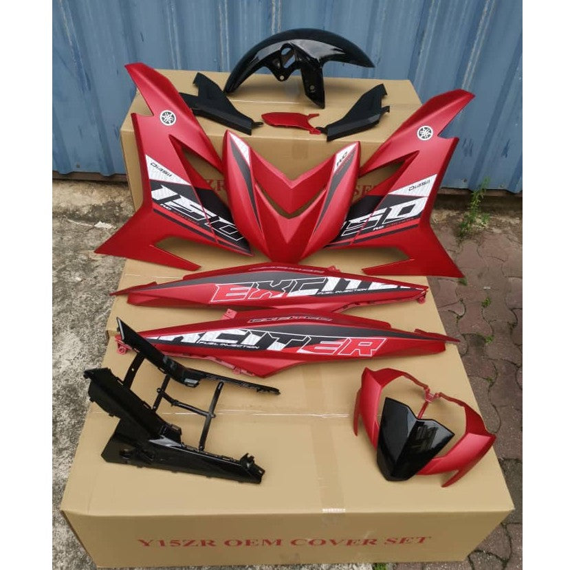 COVERSET ORIGINAL EQUIPMENT MANUFACTURER (OEM) - Y15ZR V2 EXCITER EXR RC 2020 - NEW DESIGN - FREE EMBLEM -
