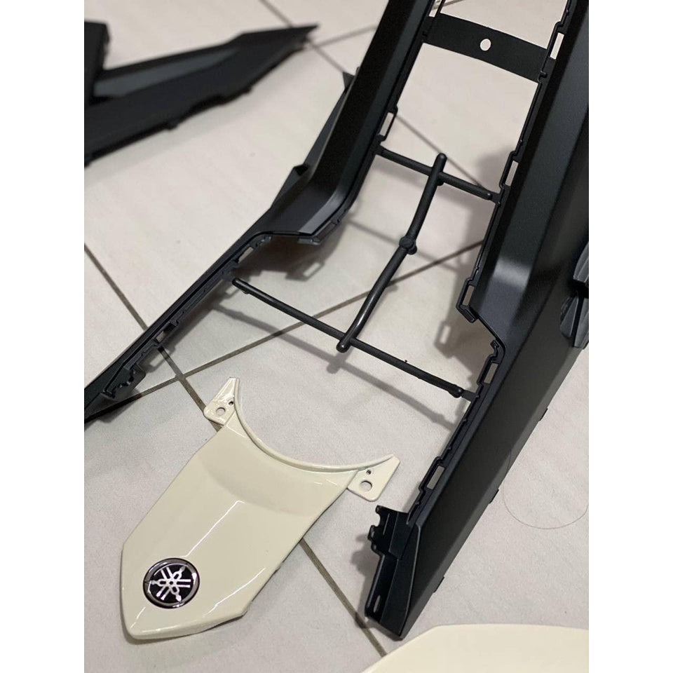 COVERSET Y15ZR V1 V2 SNIPER CREAMY WHITE BLACK 2021 Y15 YSUKU  V2 NEW ORIGINAL VELOZI SIAP TANAM S12